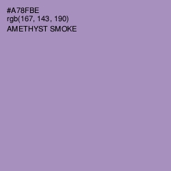 #A78FBE - Amethyst Smoke Color Image